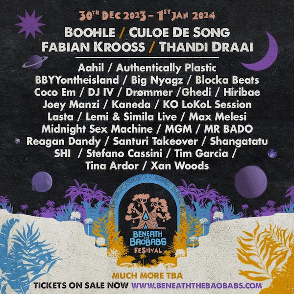 Beneath The Baobabs New Year Festival